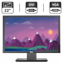 Монитор Б-класс Dell UltraSharp 2209WAf / 22" (1680x1050) E-IPS / VGA, DVI, USB / VESA 100x100 + Кабели (VGA и питания) в комплекте