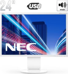 Монитор NEC MultiSync EA244WMi / 24" (1920x1200) IPS / USB-Hub, VGA, DVI, HDMI, DisplayPort, Audio / Встроенные колонки 2x 1W / VESA 100x100
