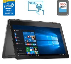 Ноутбук-трансформер Dell Inspiron 7558 / 15.6" (1920x1080) IPS Touch / Intel Core i5-5200U (2 (4) ядра по 2.2 - 2.7 GHz) / 8 GB DDR3 / 256 GB SSD / Intel HD Graphics 5500 / WebCam / HDMI