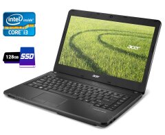 Ноутбук Б-класс Acer TravelMate P243 / 14" (1366x768) TN / Intel Core i3-3110M (2 (4) ядра по 2.4 GHz) / 4 GB DDR3 / 128 GB SSD / Intel HD Graphics 4000 / WebCam / DVD-RW / HDMI