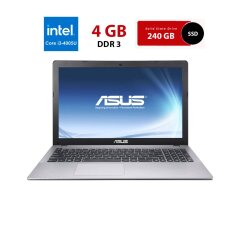 Ноутбук Б-класс Asus F550L / 15.6" (1366x768) TN / Intel Core i3-4005U (2(4) ядра по 1.7 GHz) / 4 GB DDR3 / 240 GB SSD / Intel HD Graphics 4400 / WebCam / АКБ не держит