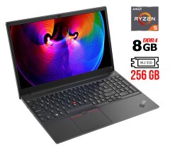 Ноутбук Б-клас Lenovo ThinkPad E15 Gen 2 / 15.6" (1920x1080) TN / AMD Ryzen 5 4500U (6 ядер по 2.3 - 4.0 GHz) / 8 GB DDR4 / 256 GB SSD M.2 / AMD Radeon Graphics / WebCam / HDMI