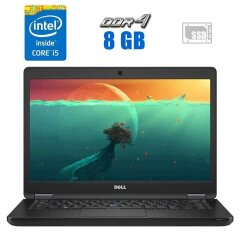 Ноутбук Dell Latitude 5480 / 14" (1920x1080) IPS Touch / Intel Core i5-6300U (2 (4) ядра по 2.4 - 3.0 GHz) / 8 GB DDR4 / 256 GB SSD / Intel HD Graphics 520 / WebCam