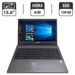 Ноутбук Terra Mobile 1513s / 15.6" (1366x768) TN / Intel Core i3-6100U (2 (4) ядра по 2.3 GHz) / 8 GB DDR3 / 128 GB SSD / Intel HD Graphics 520 / WebCam / DVD-ROM