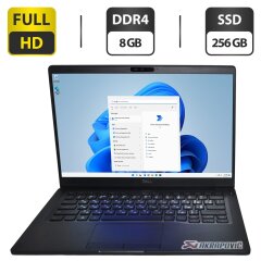 Ультрабук Б-класс Dell Latitude 7400 / 14" (1920x1080) IPS / Intel Core i5-8265U (4 (8) ядра по 1.6 - 3.9 GHz) / 8 GB DDR4 / 256 GB SSD / Intel UHD Graphics / WebCam / HDMI / Windows 11 Pro