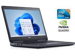 Мобильная рабочая станция Dell Precision 7720 / 17.3" (1920x1080) IPS / Intel Xeon E3-1545M v5 (4 (8) ядра по 2.9 - 3.9 GHz) / 16 GB DDR4 / 512 GB SSD / nVidia Quadro P3000, 6 GB GDDR5, 192-bit / WebCam / Win 10 Home