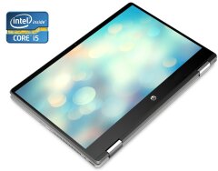 Ультрабук-трансформер HP Pavilion x360 / 15.6" (1366x768) TN Touch / Intel Core i5-8250U (4 (8) ядра по 1.6 - 3.4 GHz) / 8 GB DDR4 / 128 GB SSD / Intel UHD Graphics 620 / WebCam / Win 11
