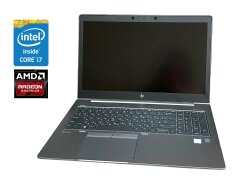 Мобильная рабочая станция HP ZBook 15u G5 / 15.6" (1920x1080) TN / Intel Core i7-8550U (4 (8) ядра по 1.8 - 4.0 GHz) / 16 GB DDR4 / 256 GB SSD / AMD Radeon Pro WX 3100, 2 GB DDR5, 128-bit / WebCam / Win 10