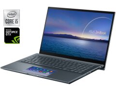 Ігровий ультрабук Asus ZenBook Pro 15 UX535L / 15.6" (1920x1080) IPS Touch / Intel Core i5-10300H (4 (8) ядра по 2.5 - 4.5 GHz) / 16 GB DDR4 / 512 GB SSD M.2 / nVidia GeForce GTX 1650 Ti, 4 GB GDDR6, 128-bit / WebCam / Win 11 Home