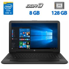 Ноутбук HP 250 G5 / 15.6" (1366x768) TN / Intel Core i5-6200U (2 (4) ядра по 2.3 - 2.8 GHz) / 8 GB DDR3 / 128 GB SSD / Intel HD Graphics 520 / WebCam / DVD-ROM / VGA