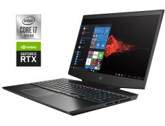 Игровой ноутбук HP Omen 15-dh1050nr / 15.6" (1920x1080) IPS / Intel Core i7-10750H (6 (12) ядер по 2.6 - 5.0 GHz) / 16 GB DDR4 / 512 GB SSD NVMe / nVidia GeForce RTX 2060, 6 GB GDDR6, 192-bit / WebCam