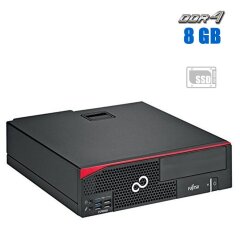 Комп'ютер Fujitsu Esprimo D556 E85+ SFF / Intel Core i3-6100 (2 (4) ядра по 3.7 GHz) / 8 GB DDR4 / 120 GB SSD / Intel HD Graphics 530 