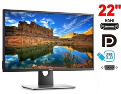 Монитор Б-класс Dell P2217H / 21.5" (1920x1080) IPS / HDMI, DisplayPort, VGA, USB / VESA 100x100