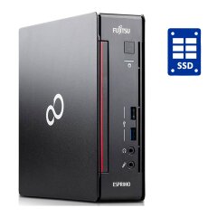 Неттоп Б-класс Fujitsu Esprimo Q956 USFF / Intel Core i3-6100T (2 (4) ядра по 3.2 GHz) / 8 GB DDR4 / 256 GB SSD M.2 / Intel HD Graphics 530