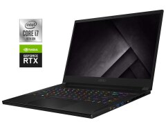Игровой ноутбук Б-класс MSI GS66 Stealth 10SE / 15.6" (1920x1080) IPS / Intel Core i7-10750H (6 (12) ядра по 2.6 - 5.0 GHz) / 16 GB DDR4 / 512 GB SSD / nVidia GeForce RTX 2060, 6 GB GDDR6, 192-bit / WebCam