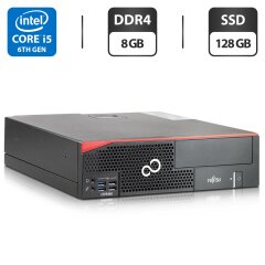 Комп'ютер Fujitsu Esprimo D956 E90 SFF / Intel Core i5-6400 (4 ядра по 2.7 - 3.3 GHz) / 8 GB DDR4 / 256 GB SSD / Intel HD Graphics 530 / DVI