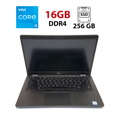 Ультрабук Dell Latitude 5401 / 14" (1920x1080) IPS / Intel Core i5-9400H (4 (8) ядра по 2.5 - 4.3 GHz) / 16 GB DDR4 / 256 GB SSD / Intel UHD Graphics 630 / WebCam / Win 10 Pro Lic