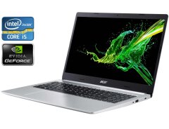 Игровой ноутбук Acer Aspire A515-52G-56ZH / 15.6" (1920x1080) IPS / Intel Core i5-8265U (4 (8) ядра по 1.6 - 3.9 GHz) / 8 GB DDR4 / 512 GB SSD / nVidia GeForce MX130, 2 GB GDDR5, 64-bit / WebCam / Win 11