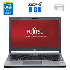 Ноутбук Fujitsu Lifebook E736 / 13.3" (1366x768) TN / Intel Core i5-6300U (2 (4) ядра по 2.4 - 3.0 GHz) / 8 GB DDR4 / 240 GB SSD / Intel HD Graphics 520 / WebCam