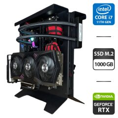 Збірка під замовлення: новий ігровий ПК Monument Custom Tower / Intel Core i7-11700F (8 (16) ядра по 2.5 - 4.9 GHz) / 32 GB DDR4 / 1000 GB SSD M.2 / nVidia GeForce RTX 3060, 12 GB GDDR6, 192-bit / HDMI / 750W