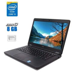 Ноутбук Dell Latitude E5450 / 14" (1920x1080) IPS / Intel Core i5-5200U (2 (4) ядра по 2.2 - 2.7 GHz) / 8 GB DDR3 / 240 GB SSD / Intel HD Graphics 5500 / WebCam