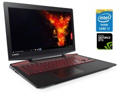 Ігровий ноутбук Lenovo Legion Y720-15IKB / 15.6" (1920x1080) IPS / Intel Core i7-7700HQ (4 (8) ядра по 2.8 - 3.8 GHz) / 16 GB DDR4 / 512 GB SSD M.2 + 1000 GB HDD / nVidia GeForce GTX 1060, 6 GB GDDR5, 192-bit / WebCam