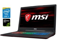 Ігровий ноутбук MSI GP73 Leopard 8RE / 17.3" (1920x1080) IPS / Intel Core i7-8750H (6 (12) ядер по 2.2 - 4.1 GHz) / 16 GB DDR4 / 128 GB SSD M.2 + 1000 GB HDD / nVidia GeForce GTX 1060, 6 GB GDDR5, 192-bit / WebCam / Win 11 Home