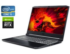 Игровой ноутбук Б-класс Acer Nitro 5 AN515-55-53E5 / 15.6" (1920x1080) IPS / Intel Core i5-10300H (4 (8) ядра по 2.5 - 4.5 GHz) / 16 GB DDR4 / 240 GB SSD / nVidia GeForce RTX 3050, 4 GB GDDR6, 128-bit / WebCam