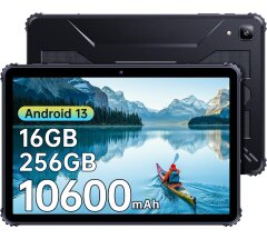 Защищенный планшет Б-класс Cubot TAB KingKong Black / 10.1" (1920x1200) IPS Touch / MediaTek MT8788 (8 ядер по 2.0 GHz) / 8 GB DDR4 / 256 GB eMMC / ARM Mali-G72 MP3 / WebCam / Android 13