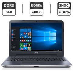 Ноутбук Dell Latitude 3540 / 15.6" (1366x768) TN / Intel Core i3-4010U (2 (4) ядра по 1.7 GHz) / 8 GB DDR3 / 240 GB SSD NEW / Intel HD Graphics 4400 / WebCam / DVD-ROM / HDMI