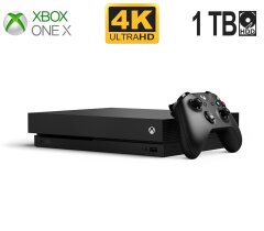 Игровая консоль Microsoft Xbox One X Model 1787 / AMD Jaguar x86-64 (8 ядер по 2.3 GHz) / 12 GB GDDR5 / 1000 GB HDD / AMD Radeon GPU, 12 GB GDDR5, 384-bit / 4K Blu-Ray / Wi-Fi + джойстик + игра