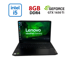 Игровой ноутбук Б-класс Lenovo Gaming 3 15IMH05 / 15.6" (1920x1080) IPS / Intel Core i5-10300H (4 (8) ядра по 2.5 - 4.5 GHz) / 8 GB DDR4 / 256 GB SSD / nVidia GeForce GTX 1650 TI, 4 GB GDDR6, 128-bit / WebCam