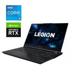 Игровой ноутбук Lenovo Legion 5 15ITH6H / 15.6" (1920x1080) IPS / Intel Core i5-11400H (6 (12) ядер по 2.7 - 4.5 GHz) / 16 GB DDR5 / 512 GB SSD / nVidia GeForce RTX 3060, 6 GB GDDR6, 192-bit / WebCam