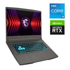 Игровой ноутбук MSI Thin 15 B13VF / 15.6" (1920x1080) IPS / Intel Core i5-13420H (8 (12) ядер по 3.4 - 4.6 GHz) / 16 GB DDR4 / 480 GB SSD / nVidia GeForce RTX 4060, 8 GB GDDR6, 128-bit / WebCam 