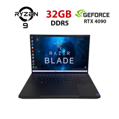 Игровой ноутбук Razer Blade 16 RZ09-0510 / 16" (2560x1600) IPS / Intel Core i9-14900HX (24 (32) ядра по 2.2 - 5.7 GHz) / 32 GB DDR5 / 2000 GB SSD NVMe / nVidia GeForce RTX 4090, 16 GB GDDR6, 256-bit / WebCam