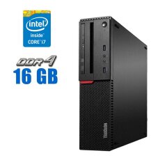 Комп'ютер Lenovo ThinkCentre M700 SFF / Intel Core i7-6700 (4 (8) ядра по 3.4 - 4.0 GHz) / 16 GB DDR4 / 128 GB SSD / Intel HD Graphics 530 / DVD-ROM