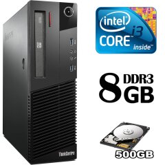 Lenovo m83 Desktop / Intel Core i3-4130 (2(4) ядра по 3.4GHz) / 8GB DDR3 / 500 GB HDD