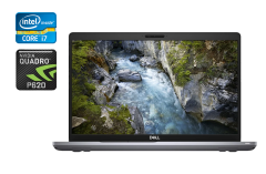 Мобильная рабочая станция Б-класс Dell Precision 3551 / 15.6" (1920x1080) IPS / Intel Core i7-10850H (6 (12) ядер по 2.7 - 5.1 GHz) / 16 GB DDR4 / 512 GB SSD / nVidia Quadro P620, 4 GB GDDR5, 128-bit / WebCam / Fingerprint