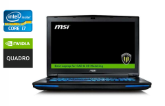 Мобильная рабочая станция Б-класс MSI WT72 6QK / 17.3" (1920x1080) IPS / Intel Core i7-6820HK (4 (8) ядра по 2.7 - 3.6 GHz) / 32 GB DDR4 / 128 GB SSD + 1000 GB HDD / nVidia Quadro M5500, 8 GB GDDR5, 256-bit / WebCam / HDMI