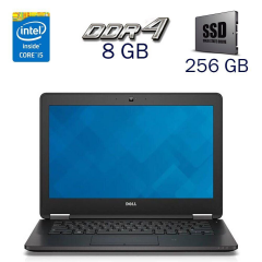 Нетбук Dell Latitude E7270 / 12.5" (1366x768) TN / Intel Core i5-6300U (2 (4) ядра по 2.4 - 3.0 GHz) / 8 GB DDR4 / 256 GB SSD / Intel HD Graphics 520 / WebCam / HDMI / Windows 10