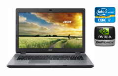 Ноутбук Б-класс Acer Aspire E5-771 / 17.3" (1920x1080) IPS / Intel Core i7-4510U (2 (4) ядра по 2.0 - 3.1 GHz) / 16 GB DDR3 / 512 GB SSD / nVidia GeForce 840M, 2 GB DDR3, 64-bit / WebCam / HDMI