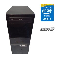 ПК Gigabyte Tower / Intel Core i5-2400 (4 ядра по 3.1 - 3.4 GHz) / 4 GB DDR3 / 320 GB HDD / Intel HD Graphics 2000 / 400W / DVD-RW 