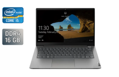 Ультрабук Lenovo ThinkBook 14 G2 / 14" (1920x1080) IPS / Intel Core i5-1135G7 (4 (8) ядра по 2.4 - 4.2 GHz) / 16 GB DDR4 / 512 GB SSD / Intel Iris Xe Graphics / WebCam / TouchID