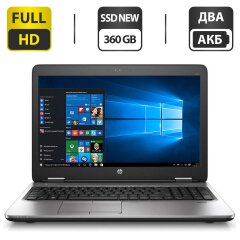 Ноутбук HP ProBook 650 G1 / 15.6" (1920x1080) TN / Intel Core i5-4310M (2 (4) ядра по 2.7 - 3.4 GHz) / 8 GB DDR3 / 360 GB SSD NEW / Intel HD Graphics 4600 / WebCam / АКБ NEW / Windows 10 Pro