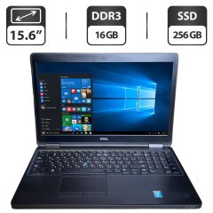 Ноутбук Dell Latitude E5550 / 15.6" (1366x768) TN / Intel Core i5-5200U (2 (4) ядра по 2.2 - 2.7 GHz) / 16 GB DDR3 / 256 GB SSD / Intel HD Graphics 5500 / WebCam