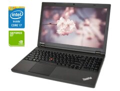 Ноутбук Б-класс Lenovo ThinkPad T540p / 15.6" (1920x1080) TN / Intel Core i7-4700QM (4 (8) ядра по 2.4 - 3.4 GHz) / 8 GB DDR3 / 240 GB SSD / nVidia GeForce GT 730M, 1 GB DDR3, 64-bit / WebCam / Win 10 Pro