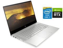 Ігровий ноутбук HP Envy 15-ep1061nr / 15.6" (3840x2160) IPS Touch / Intel Core i7-11800H (8 (16) ядер по 2.3 - 4.6 GHz) / 16 GB DDR4 / 240 GB SSD / nVidia GeForce RTX 3060, 6 GB GDDR6, 192-bit / WebCam / Win 11 Home