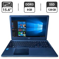Ноутбук Б-класс Acer Aspire E1 V5WE2 / 15.6" (1366x768) TN / Intel Core i7-4500U (2 (4) ядра по 1.8 - 3.0 GHz) / 8 GB DDR3 / 128 GB SSD / Intel HD Graphics 4400 / WebCam
