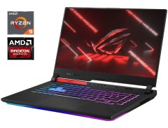 Ігровий ноутбук Asus Rog Strix G513Q / 15.6" (1920x1080) IPS / AMD Ryzen 9 5980HX (8 (16) ядер по 3.3 - 4.8 GHz) / 32 GB DDR4 / 1000 GB SSD M.2 / AMD Radeon RX 6800M, 12 GB GDDR6, 192-bit / Win 11