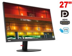 Монитор Lenovo ThinkVision P27q-10 / 27" (2560x1440) IPS / 2x HDMI, 1x miniDP, 2x DisplayPort, 4x USB 3.0, 1x Audio / VESA 100x100